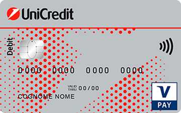 Carta di debito V Pay Genius Teen UniCredit