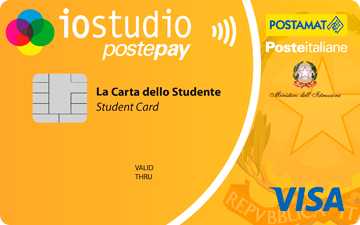 Carta prepagata IoStudio Postepay BancoPosta