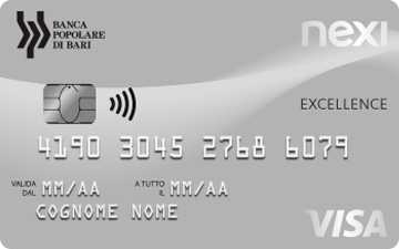 Carta di credito Nexi Excellence Banca Popolare di Bari