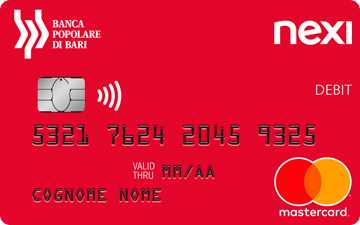 Carta di debito Nexi Debit Banca Popolare di Bari