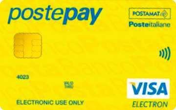 Carta prepagata Postepay Standard BancoPosta
